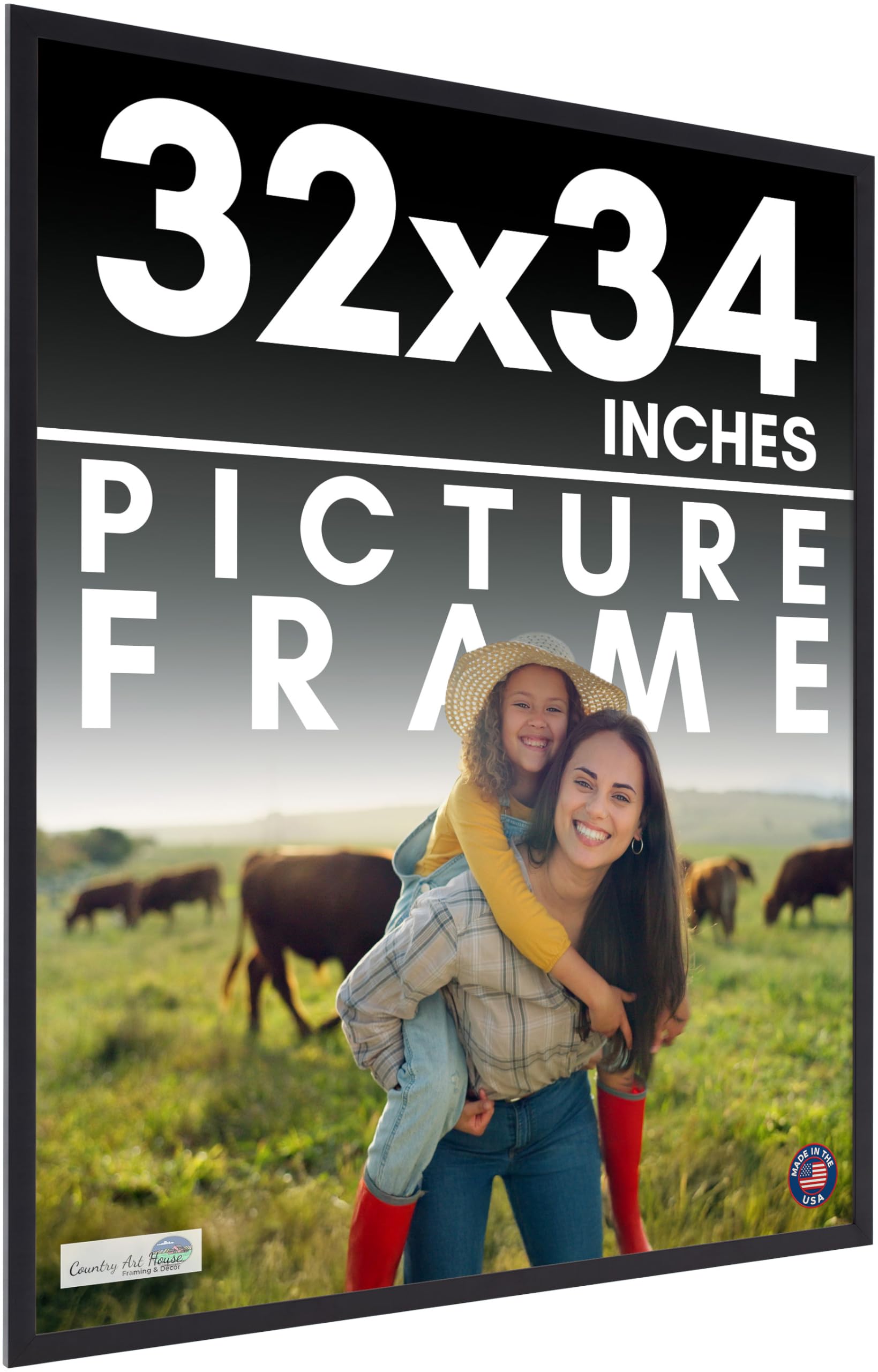 Amazon.com - 32x34 Frame Black Picture Frame - Complete Modern